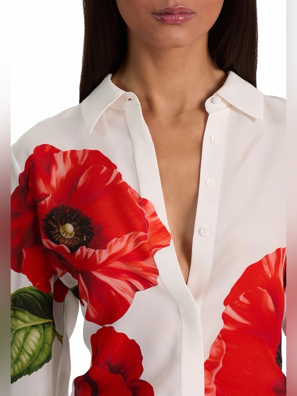 Alice + Olivia Willa Silk Top - Picture 4 of 6